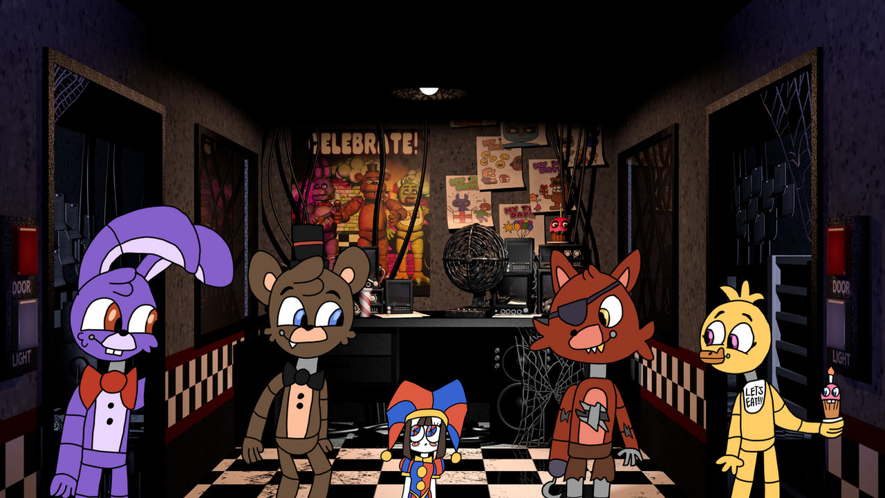 Random Anamitronics (SBN AU): Mini Pomni and the OG Animatronics by RandomGab24 on DeviantArt