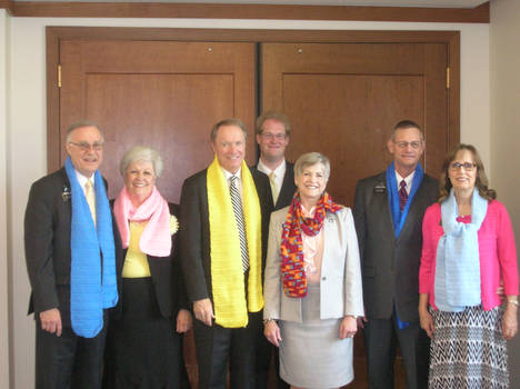 The FCHH Mission Presidency, Spouses and Scarves