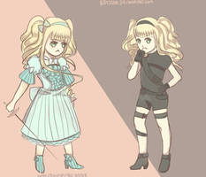 Two sides of Lizzy :3