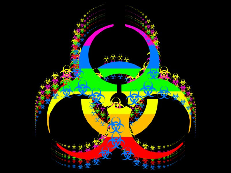 Rainbow Biohazard by fluxoid on DeviantArt