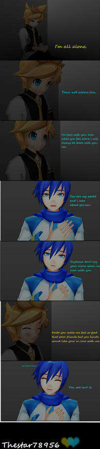 mmd comic Kaito undying love