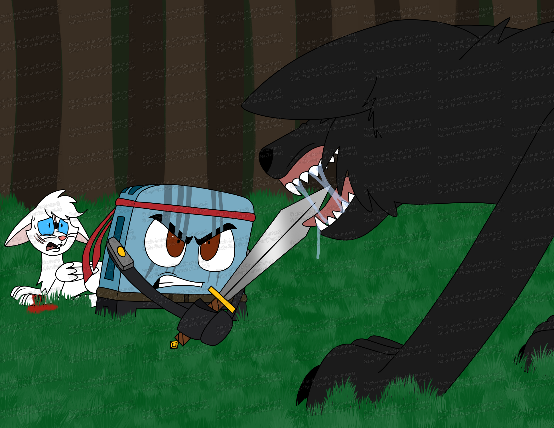 AT - Toaster vs The Wolf by Pack-Leader-Sally on DeviantArt