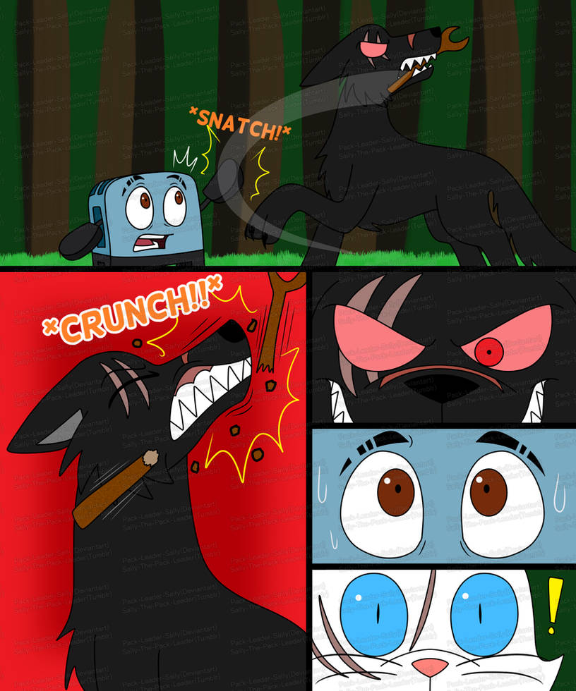 Toaster vs Dark Wolf part 7 by Pack-Leader-Sally on DeviantArt
