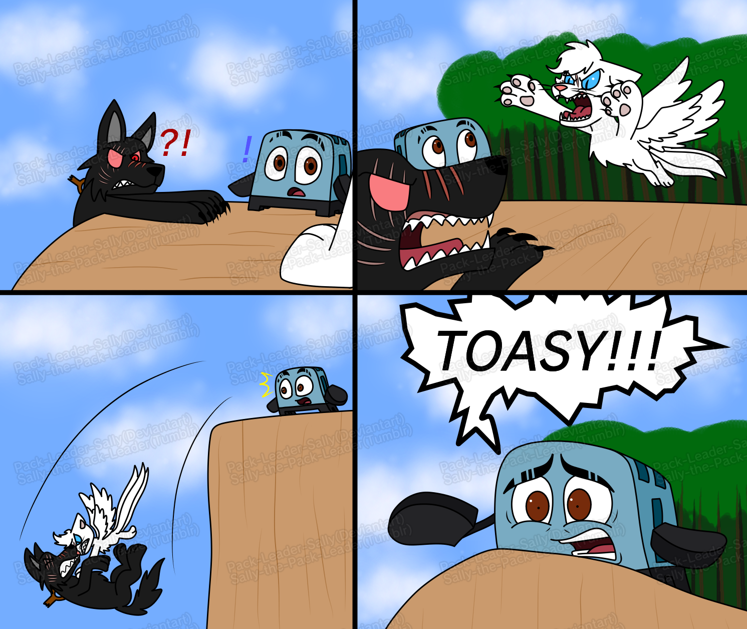 Toaster vs The Dark Wolf part 22 by Pack-Leader-Sally on DeviantArt
