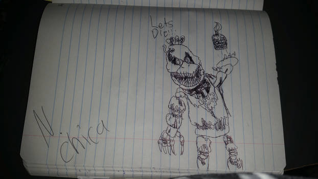 Nightmare Chica Drawling