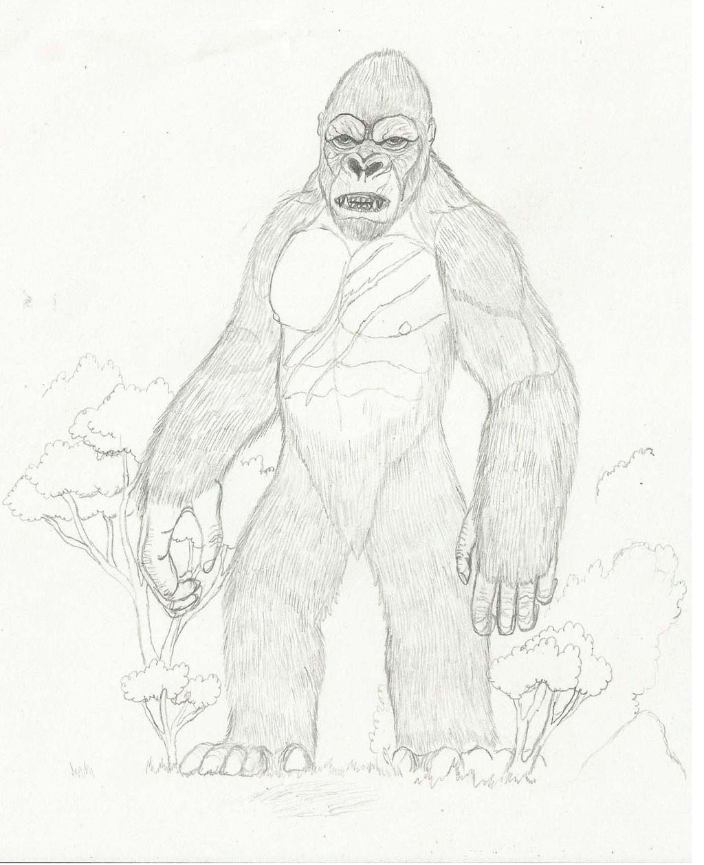 Раскраска Кинг Конг 2017-