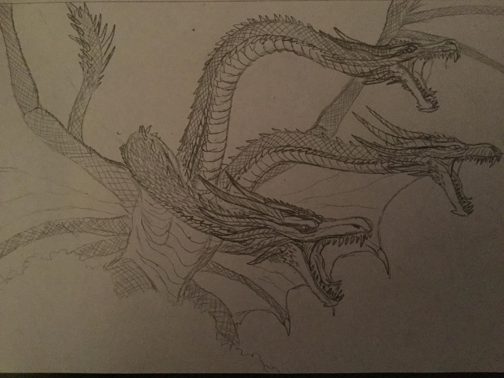 King Ghidorah Drawing