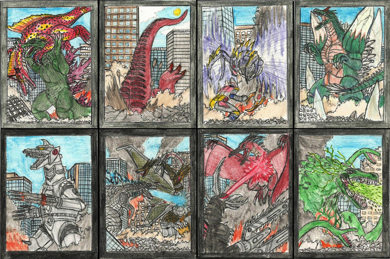 Godzilla Rage Cards Godzilla Battle Cards by WoodZilla200 on DeviantArt