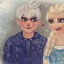 Jack Frost and Elsa (sketch )