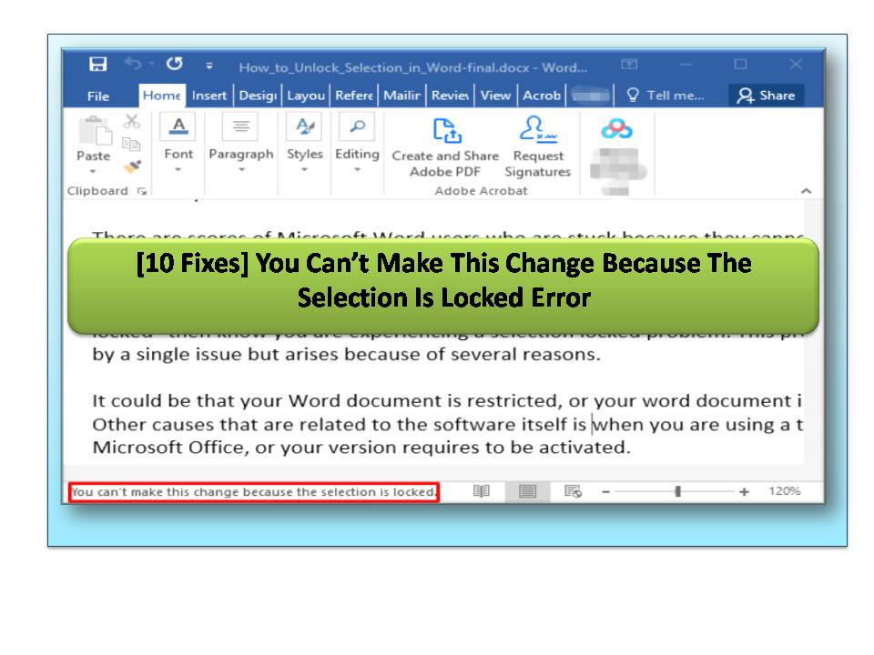 Ms Word Selection Locked Error by msofficefixer on DeviantArt