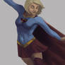 Supergirl with Kingdom Come sigil