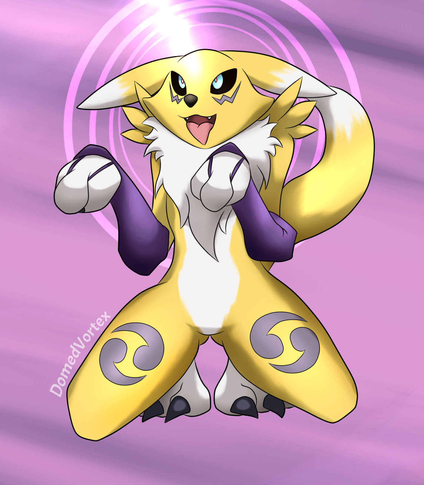 Renamon Hypnotized 2 by DomedVortex on DeviantArt