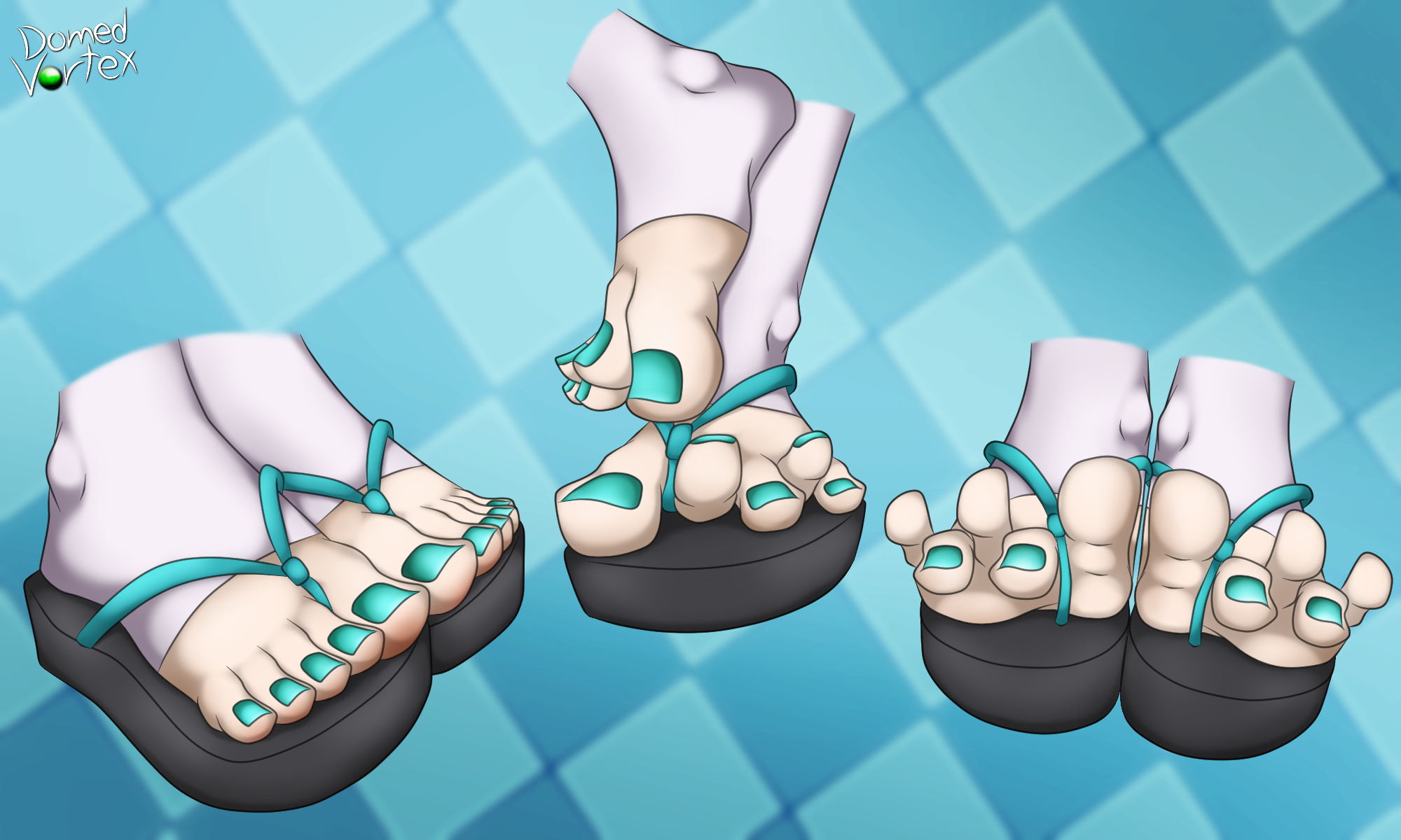 Foot Poses Deviantart (C) Pomu Feet Poses by DomedVortex on DeviantArt