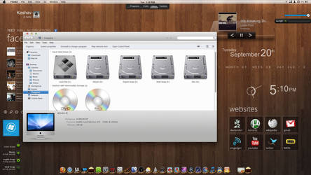 Mac + rainmeter for Windows 7 by imcoolkk