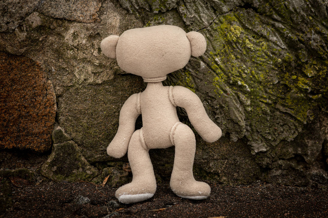 BEAR Alpha Plush Handmade Toy Bear Alpha Soft Doll Alpha 