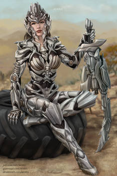 Megan Tron Fox full body armor