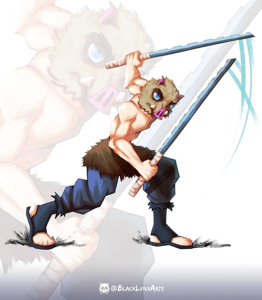 Inosuke | Demon Slayer digital painting by BlackLynxArts on DeviantArt