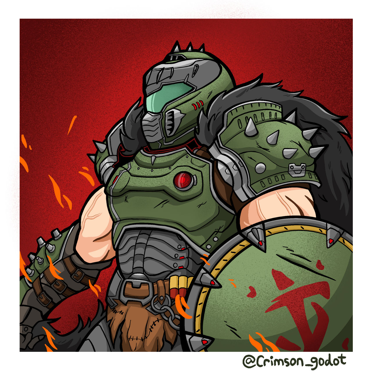 Deviantart Doom Unit Doom the Dark Ages Armor by CrimsonGodot on DeviantArt