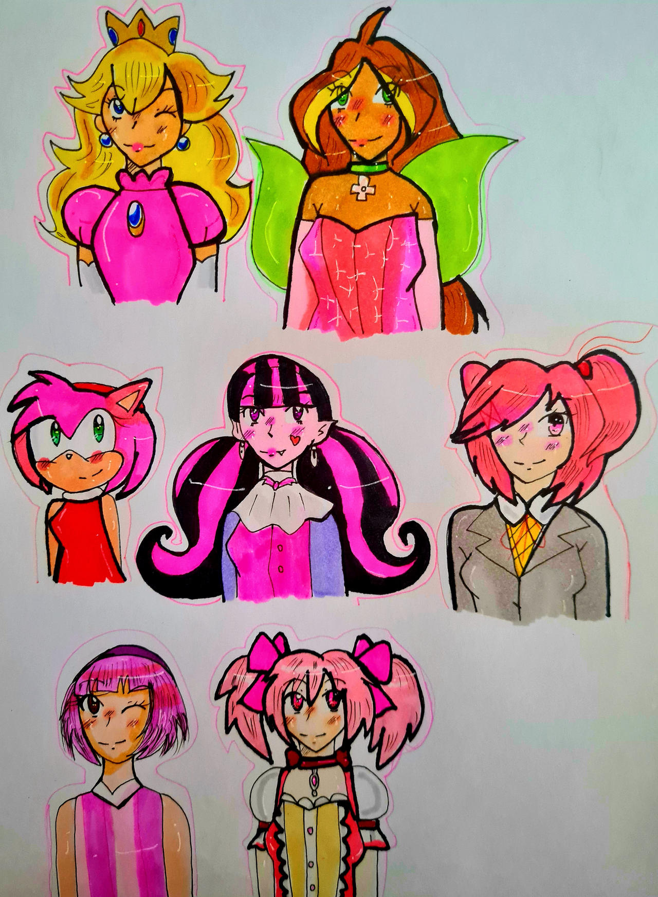 Pink Deviantart Pink Characters by DariaDoodleArt on DeviantArt