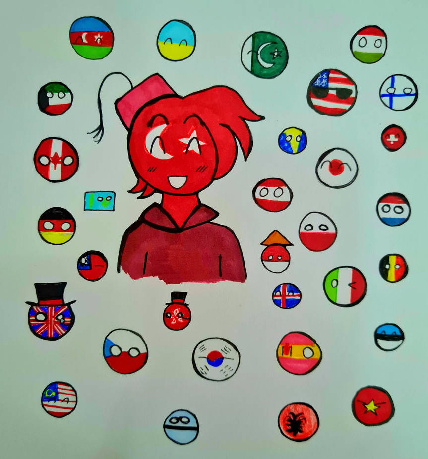 Countryhumans Turkey and His Friends by DariaDoodleArt on DeviantArt