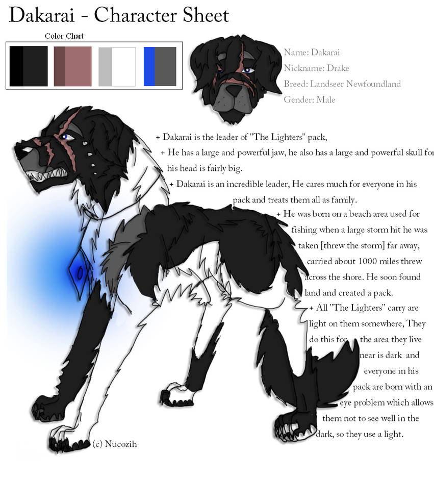 Dakarai Character Sheet by Nucozih on DeviantArt