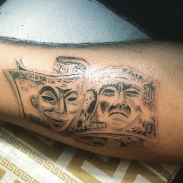 dollar bill tattoo by farzineiran on DeviantArt
