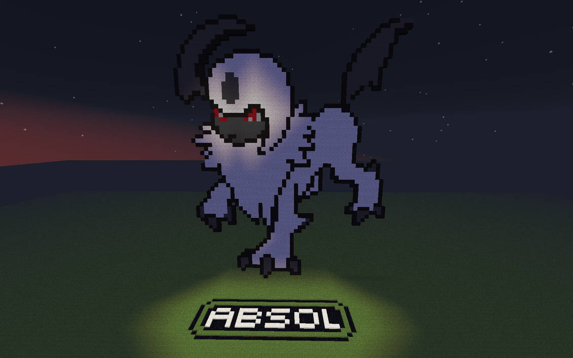 Minecraft Absol pixel art by KillMachine35 on DeviantArt
