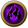 Element Orb: Fire ~ Black and Purple by StephDragonness