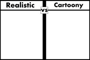 Art Challenge: Realistic Vs Cartoony -Blank