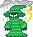 Pexil: Pixel Emoticon - Spyro - Green Wizard