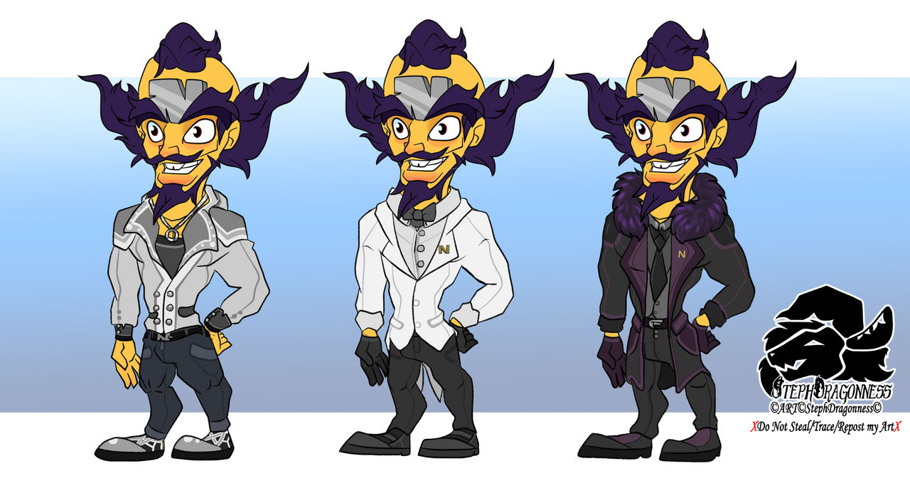 Mr Cortex CB: Dr Cortex - Fashion line-up. by StephDragonness on DeviantArt