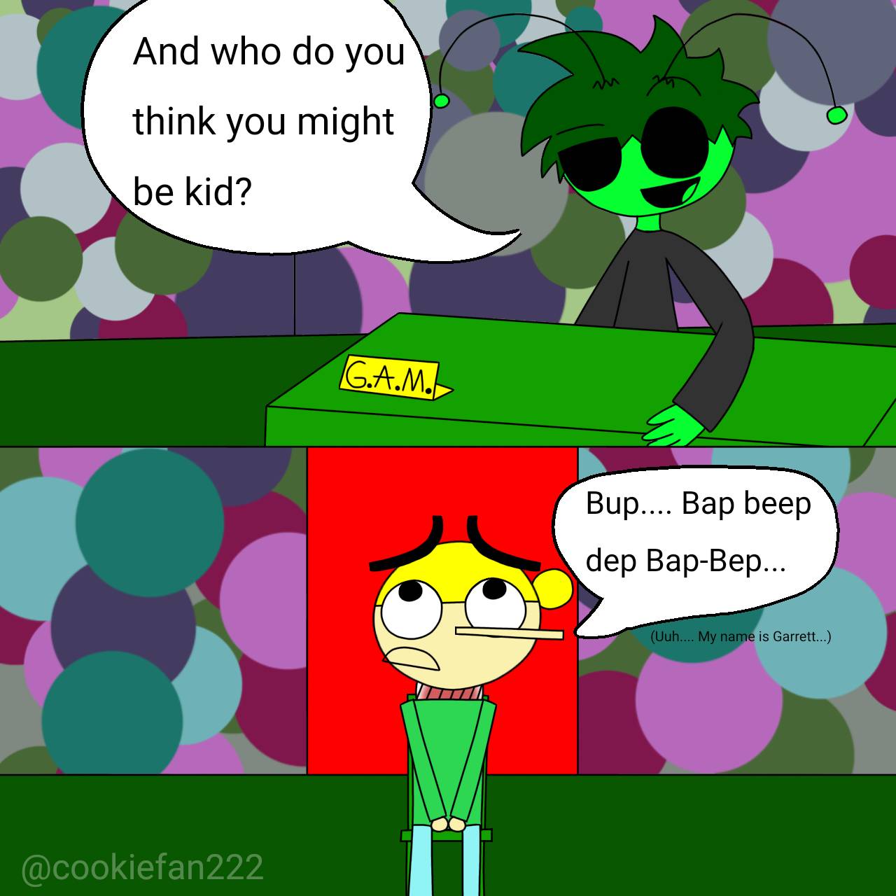 How Garrett met Algebra Dave in his school by cookiefan222 on DeviantArt