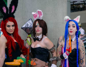 Battle Bunny Katarina, Nidalee, and Jinx