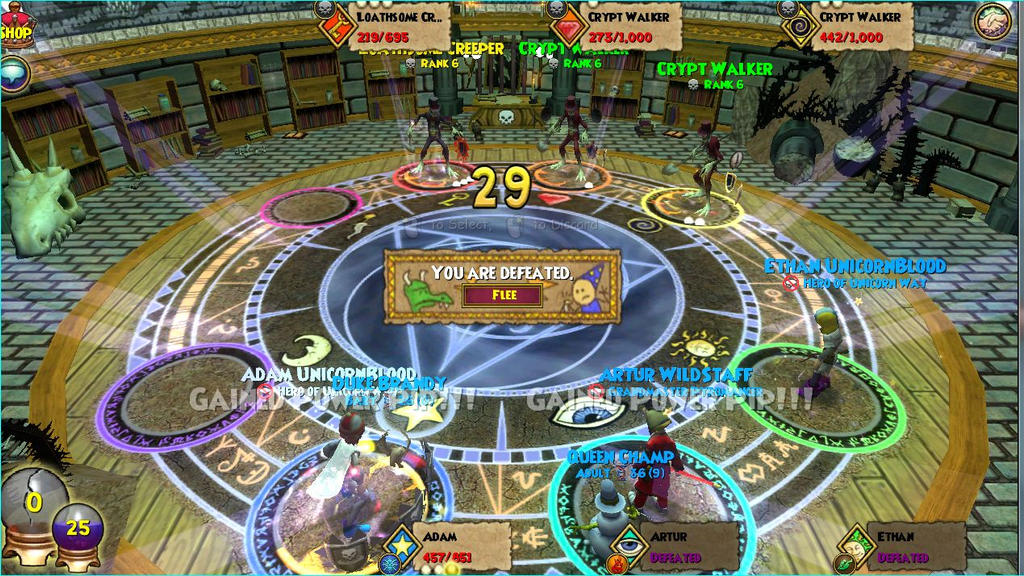 Wizard 101 (typical battle) by leaf-lover217 on DeviantArt