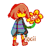 Frisk and Flowey ((Pixel art))