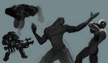 Shadow sketch studies