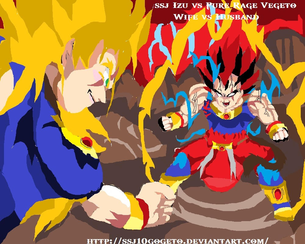 Pure Rage Vegeto vs SSJ Izu by TrueSSJ10Gogeto on DeviantArt