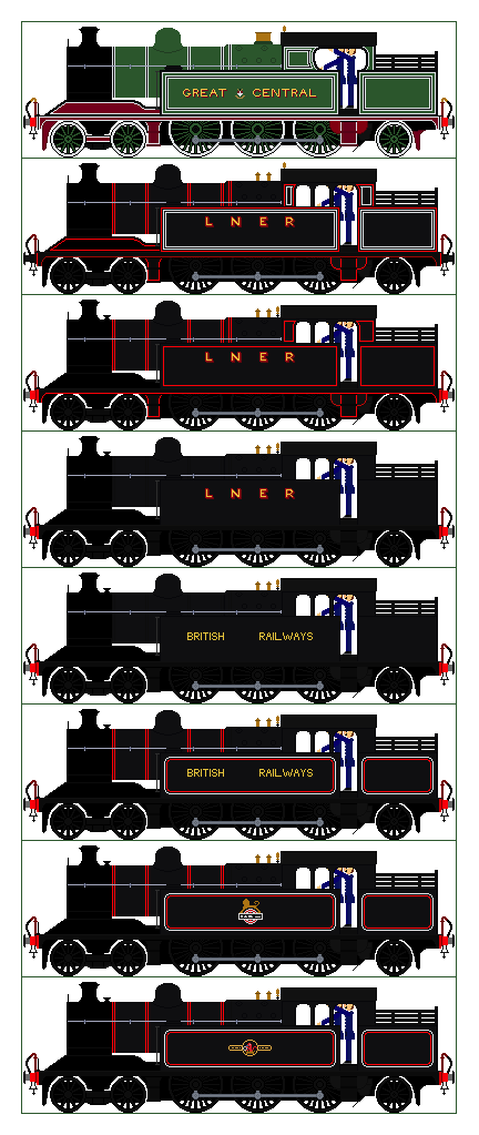 LNER A5 Sprite Base by Diamond-Jubilee on DeviantArt