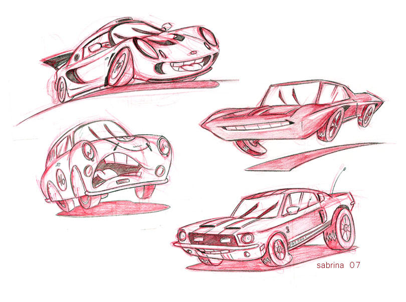 Cars Freeform Deviantart Four Cars. by Sibsy on DeviantArt