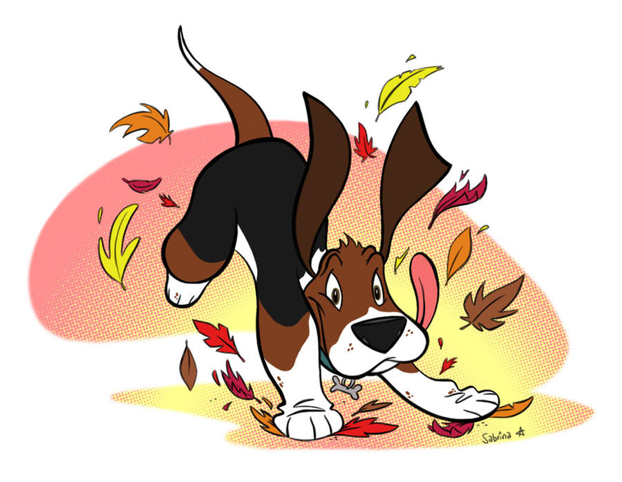 Boundin' Basset by Sibsy on DeviantArt
