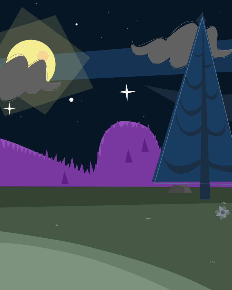 TDI : Bg Night Forest by FrenchyUnicorn on DeviantArt