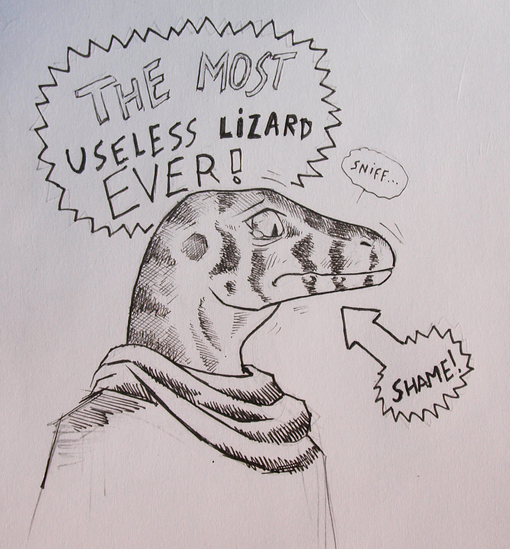 ''Daily'' sketch - Useless Lizard.