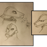 ''Daily'' sketch - Lizard helmet concept