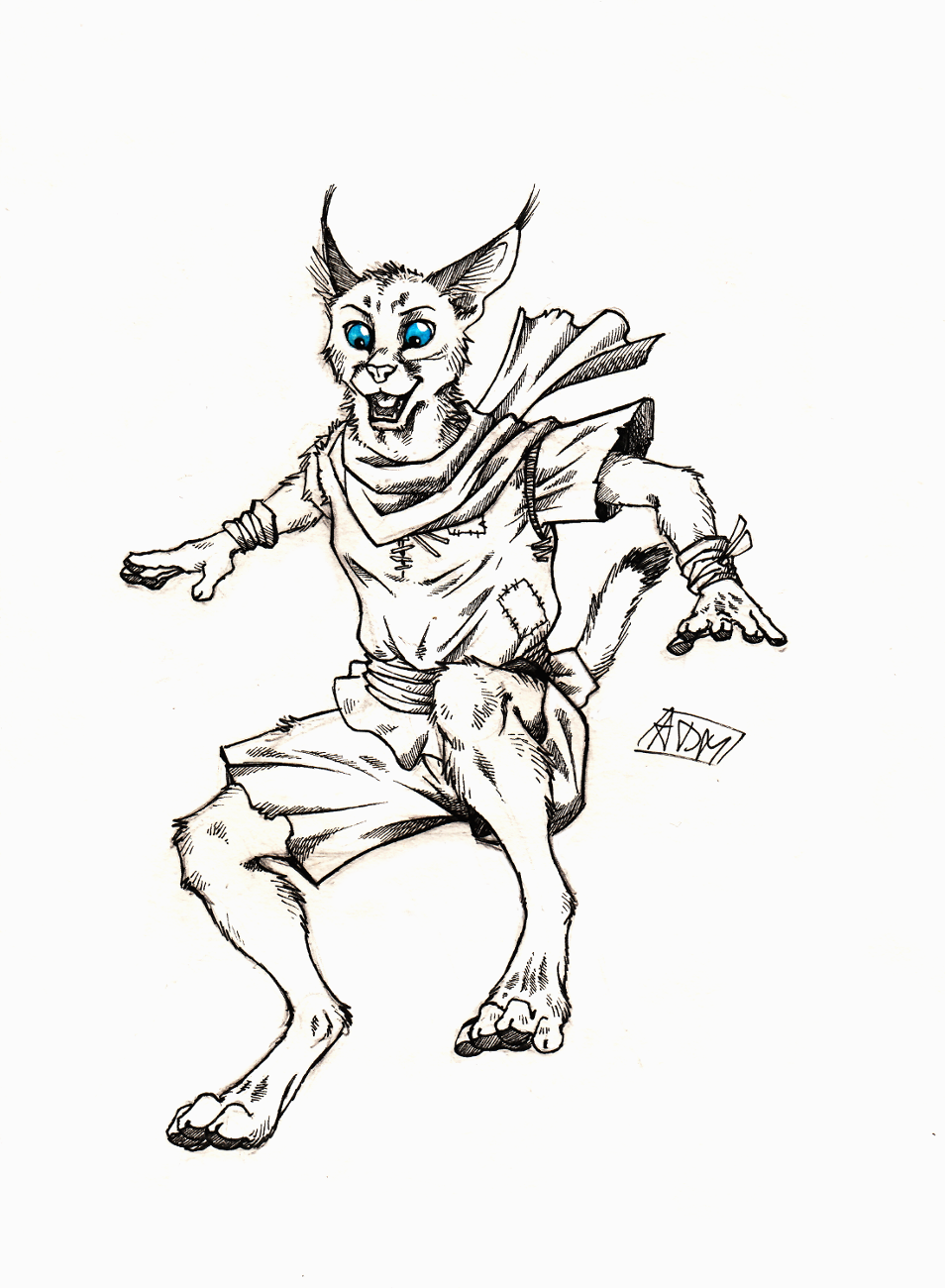 ''Daily'' sketch - Flying Caracal