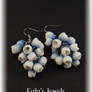 Blue campanula earrings
