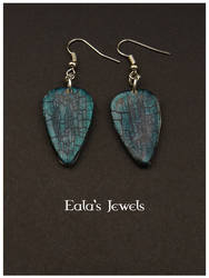 Emerald sea earrings
