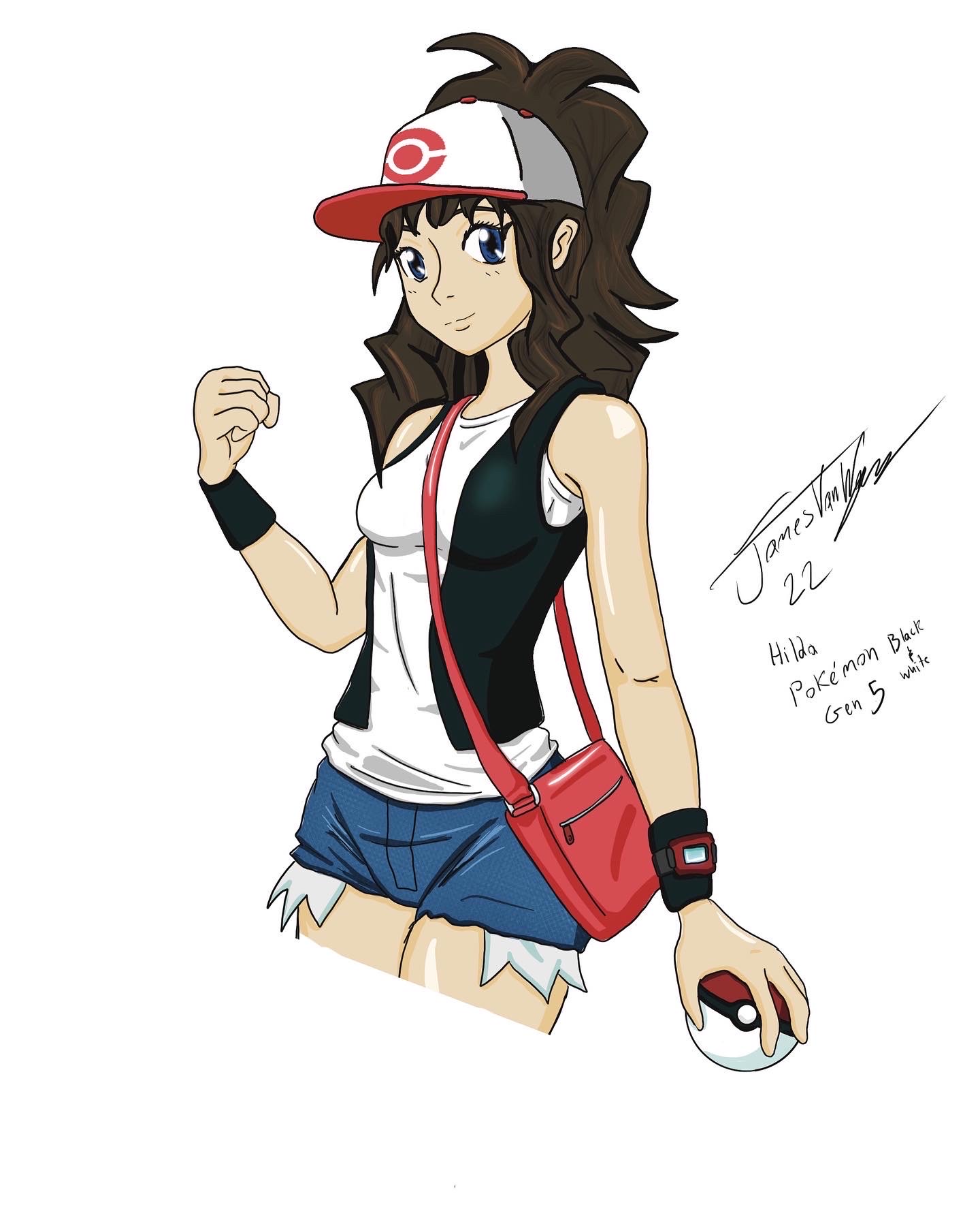 Hilda, Pokemon Black and White by FirestormJRVW on DeviantArt Hilda, Pokemon Black and White by FirestormJRVW on DeviantArt