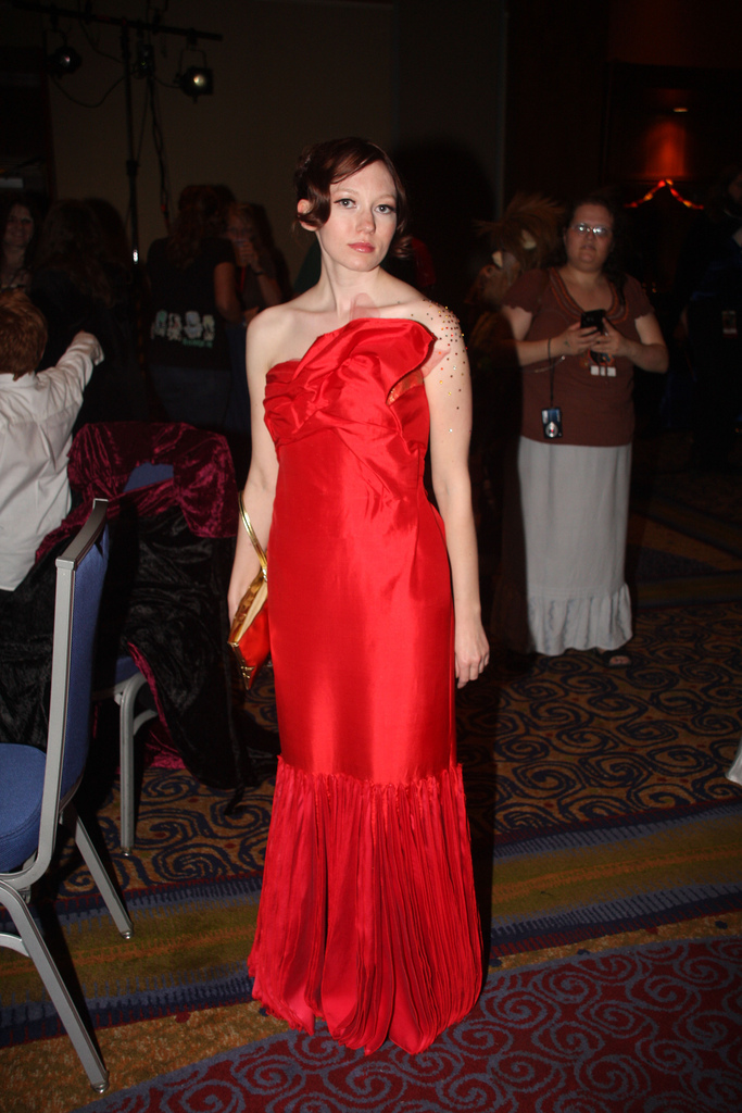 katniss red dress costume I made Katnisss Fire Dress (and actually lit it on fire)