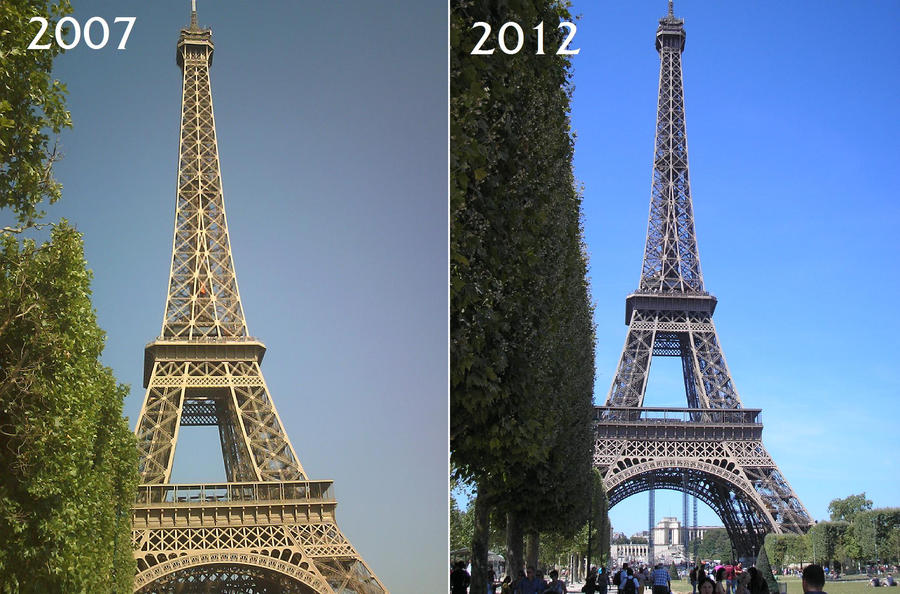 Art Now and Then: The Eiffel Tower