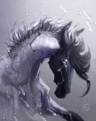 YCH RAIN | DistantHour [HORSE] by INK-HOKI